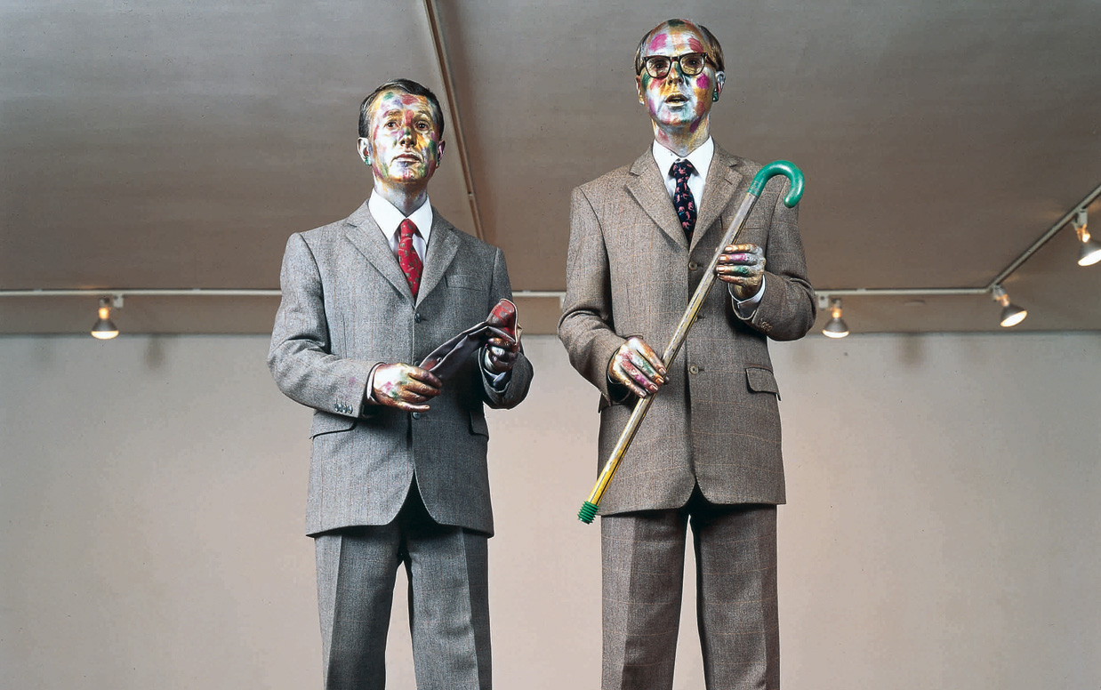 © Philip Haas, The Singing Sculpture 1991 Foto: Gilbert & George, Courtesy by Philip Haas